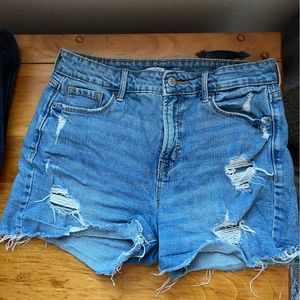 High rise Jean Shorts